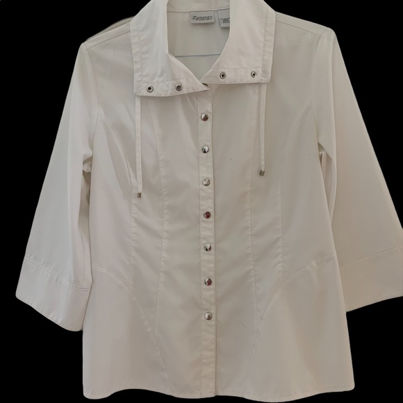 Chico’s Zenergy White fitted Jacket - Picture 4 of 8